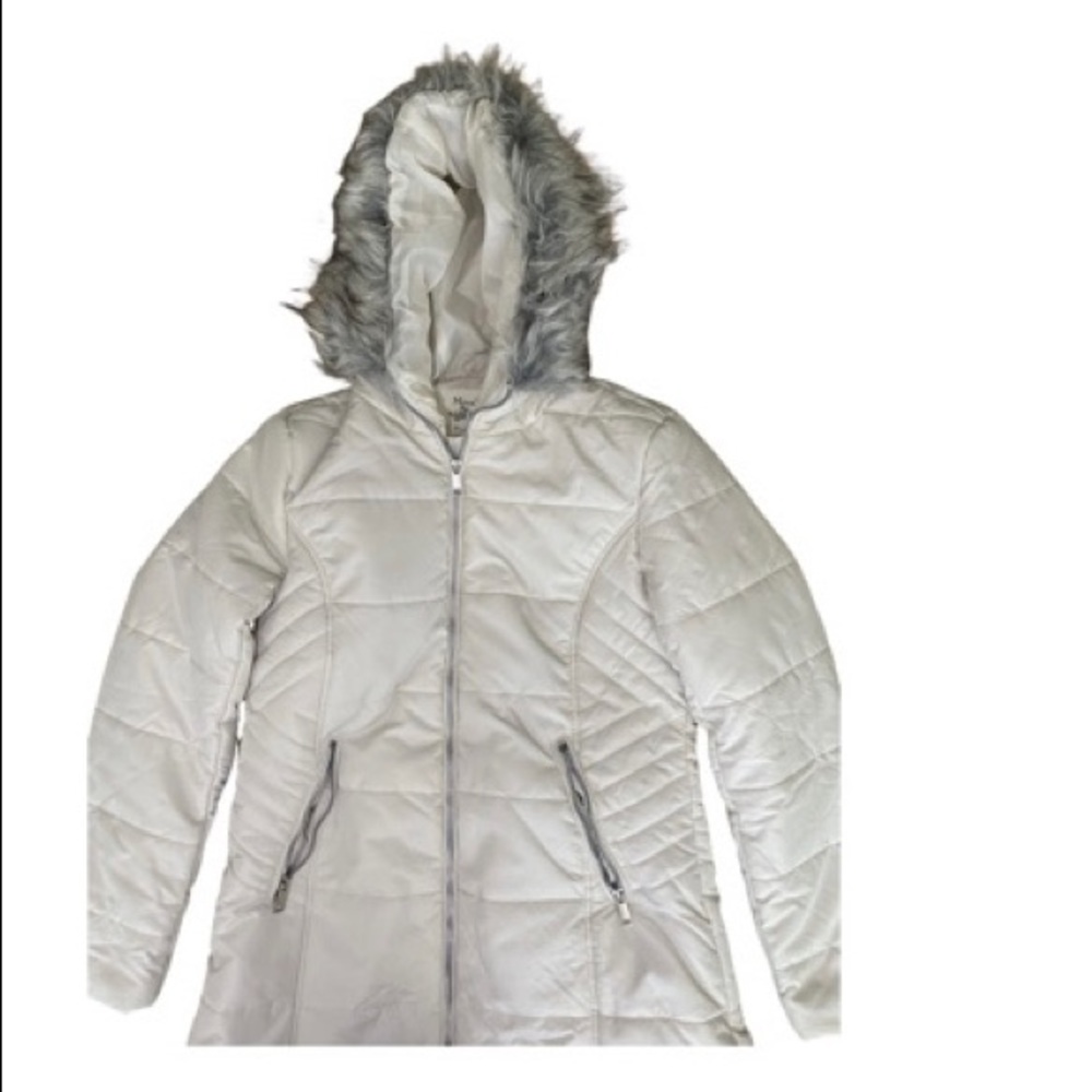 White puffer jacket